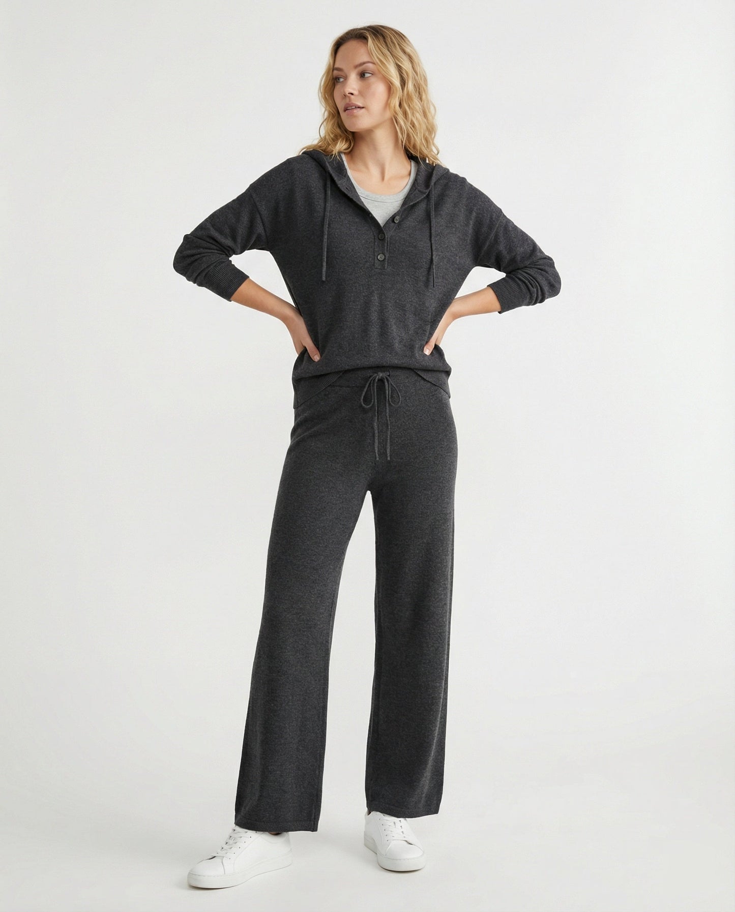 Damen Kapuzenshirt Jogginghose Set Weich Baumwolle - BerlinGlamour