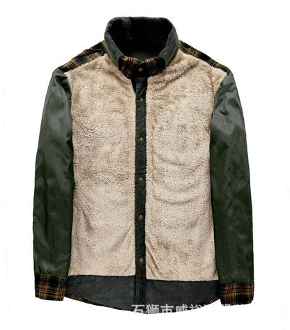 Herren Flanelljacke Warm Isoliert mit Taschen
