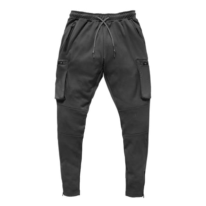 Herren Jogginghose Slim Fit mit Reißverschlusstaschen Elastic