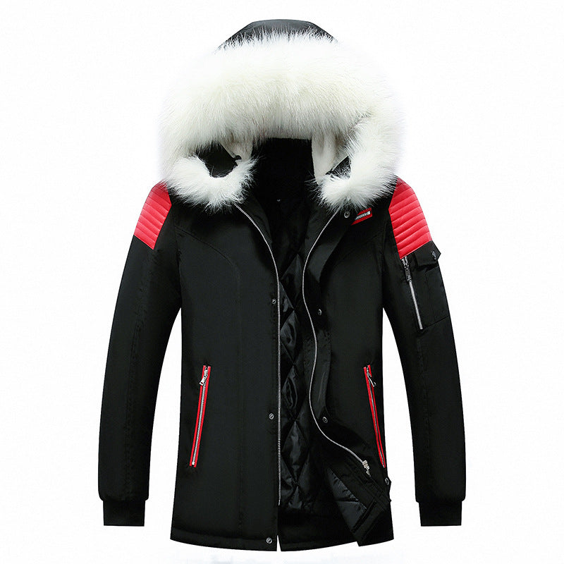 Herren Winterjacke Parka mit abnehmbarem Fellkragen - BerlinGlamour