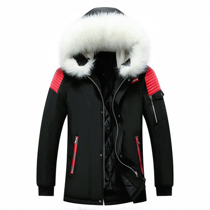 Herren Winterjacke Parka mit abnehmbarem Fellkragen - BerlinGlamour