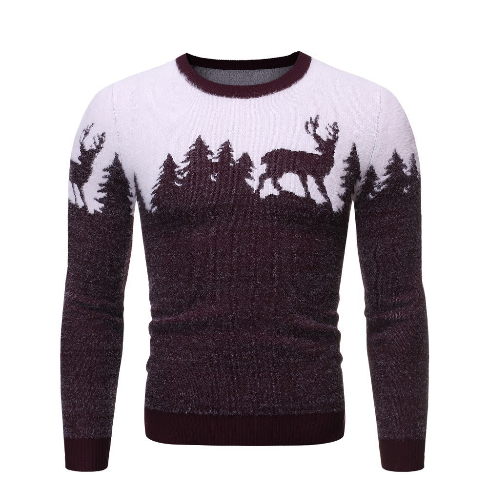 Herren Pullover Motivprint Berlin Glamour Trendig