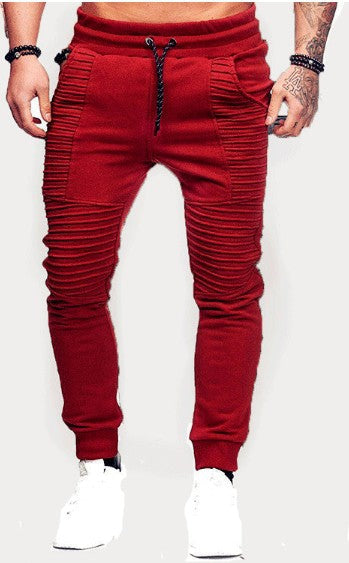 Herren Jogginghose Slim Fit Sportlich Mit Rippen