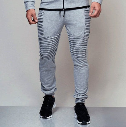 Herren Jogginghose Slim Fit Sportlich Mit Rippen