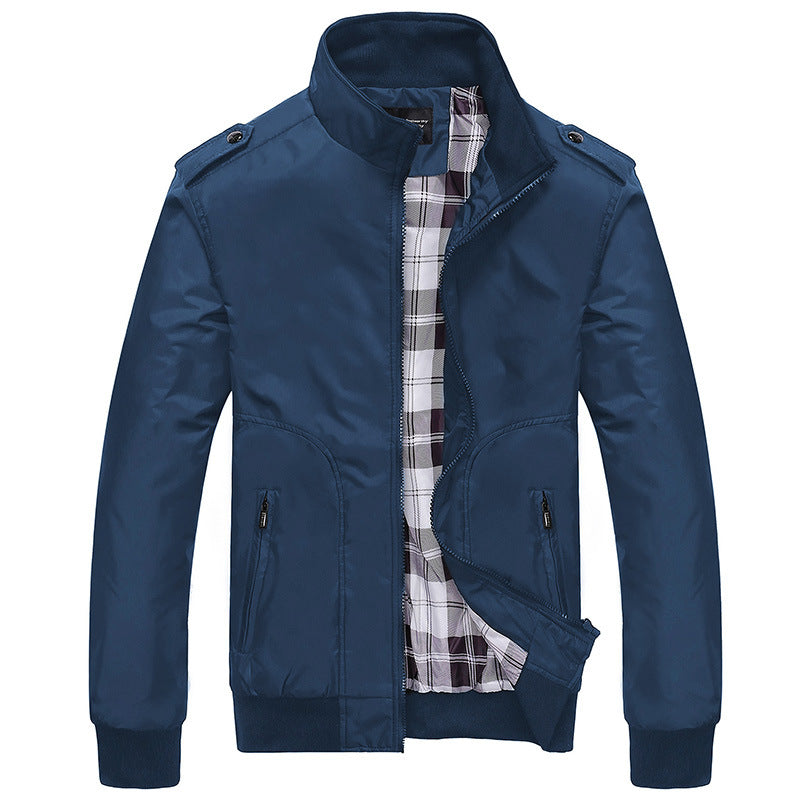 Herren Übergangsjacke Modern mit Reißverschluss und Taschen