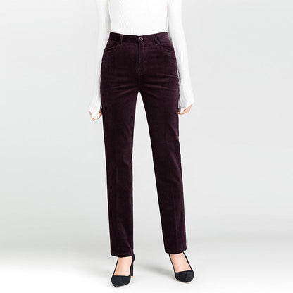 Damen Hose Elegant Gerade Slim Fit