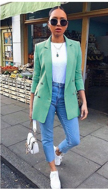 Langblazer Doppelknopf Modern Klassiker Business