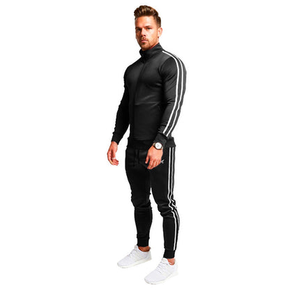 Herren Sportanzug Stehkragen Elastisch Modern