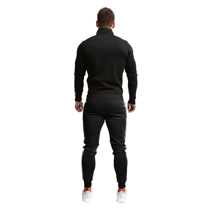 Herren Sportanzug Stehkragen Elastisch Modern