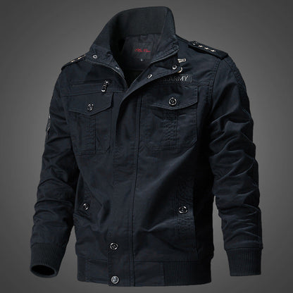 Herren Militärjacke Lässig mit Brusttaschen Outdoor - BerlinGlamour