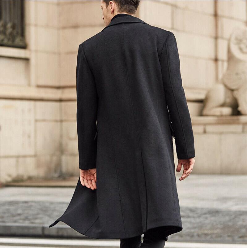 Herren Wollmantel Klassisch Elegant Modern Schnitt