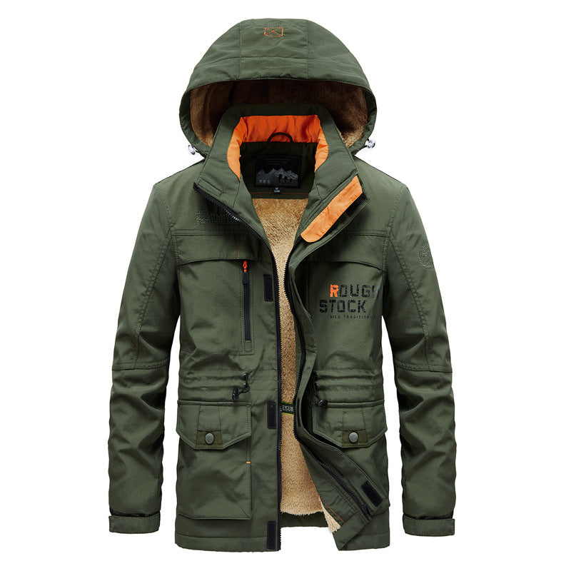 Herren Wetterjacke Fleecegefüttert Wasserfest Outdoor - BerlinGlamour