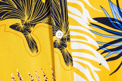 Herren Sommerhemd Blumenmuster Bunt Leger