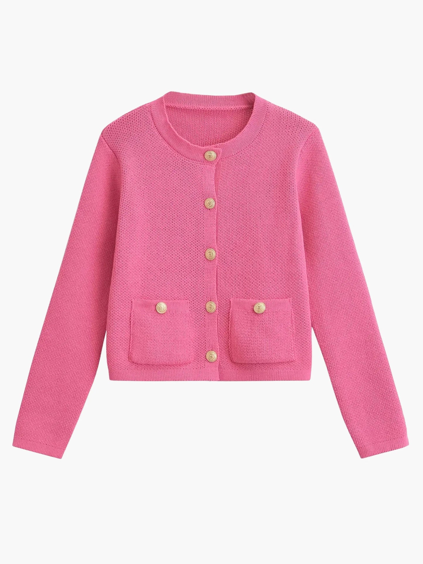 Strickjacke Damen Klassisch mit Taschen
