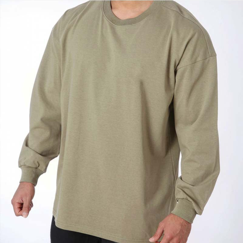 Herren Sportshirt Langarm Atmungsaktiv Leicht