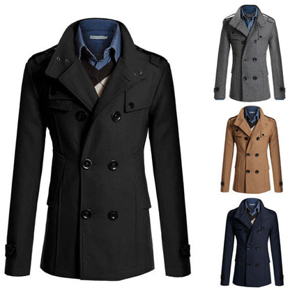 Herren Steppjacke Asymmetrisch Praktisch Mit Taschen