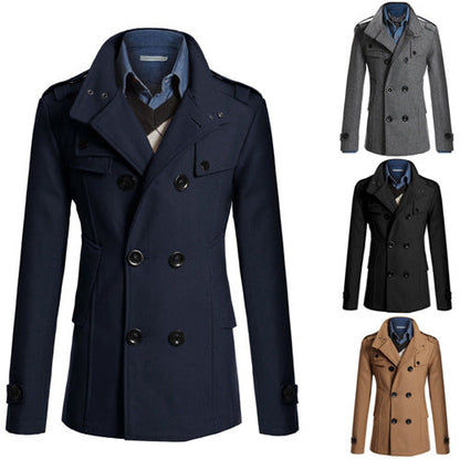 Herren Steppjacke Asymmetrisch Praktisch Mit Taschen - BerlinGlamour
