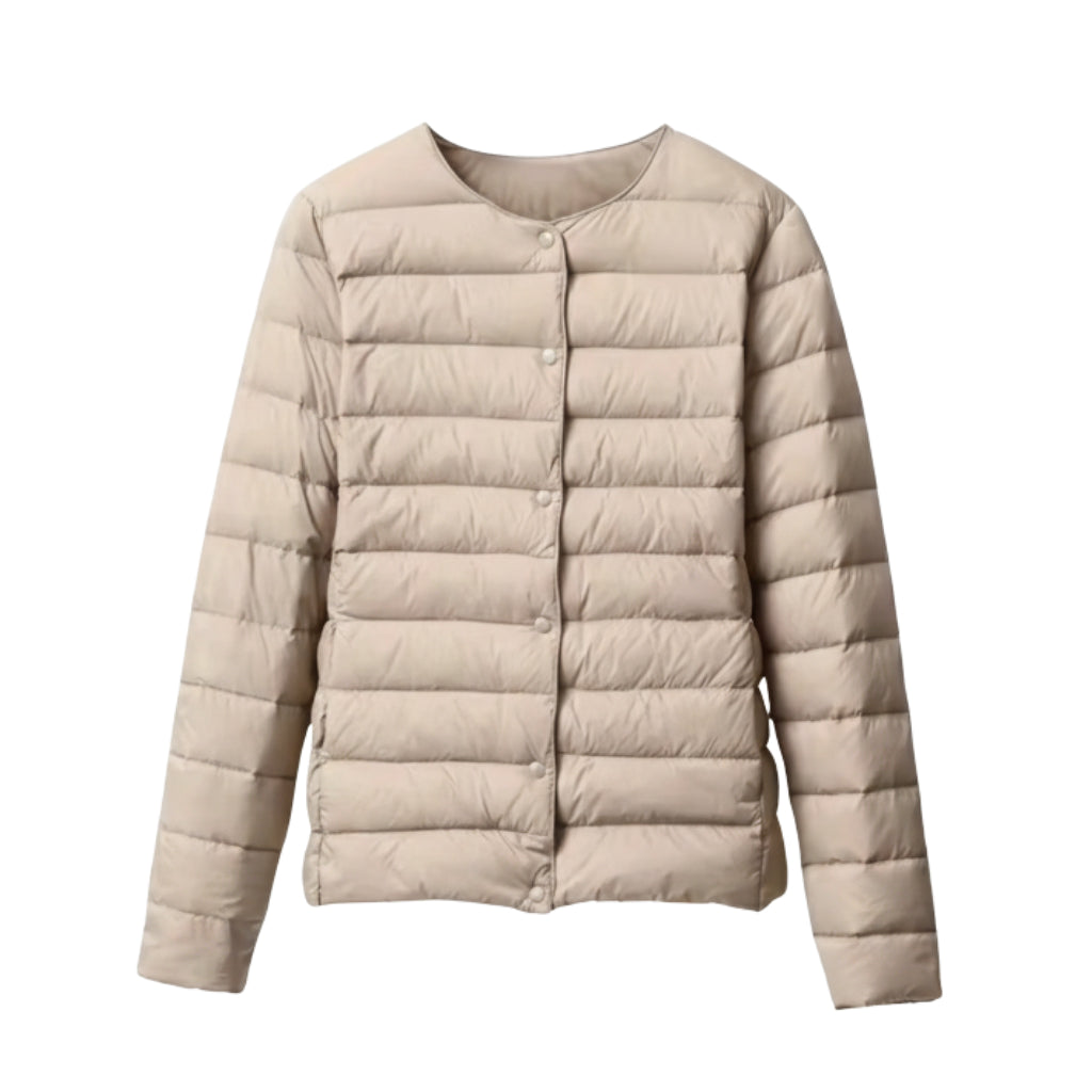 Damen Pufferjacke Leicht Gesteppt Frühlingssaison