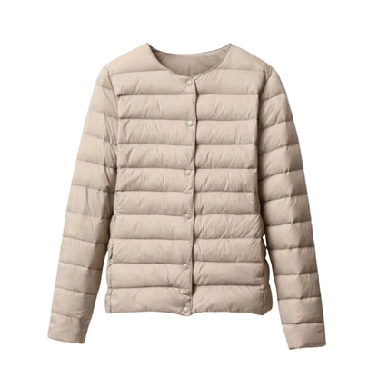 Damen Pufferjacke Leicht Gesteppt Frühlingssaison