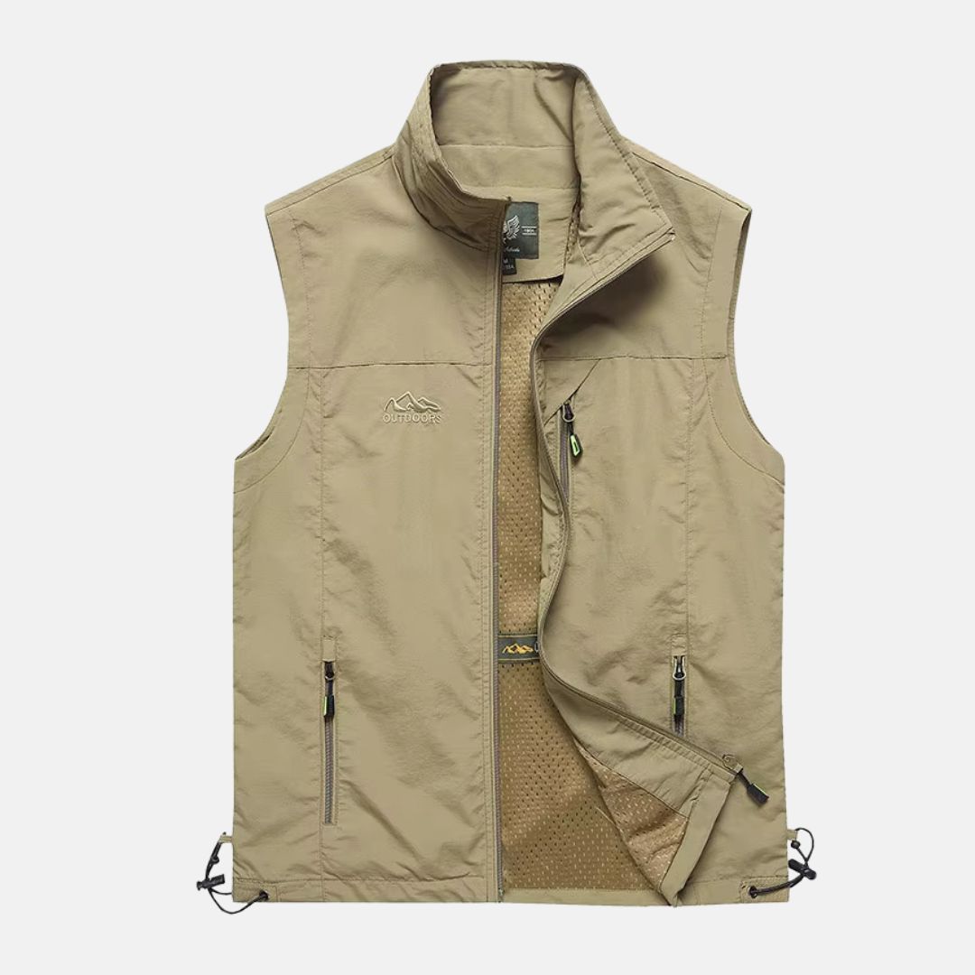 Herren Weste Multifunktions Outdoor Taschenweste Leicht
