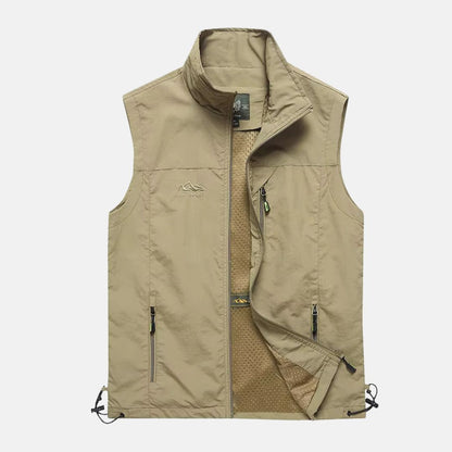 Herren Weste Multifunktions Outdoor Taschenweste Leicht