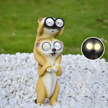 Solare Lichtfiguren Erdmännchen Dekoration Garten