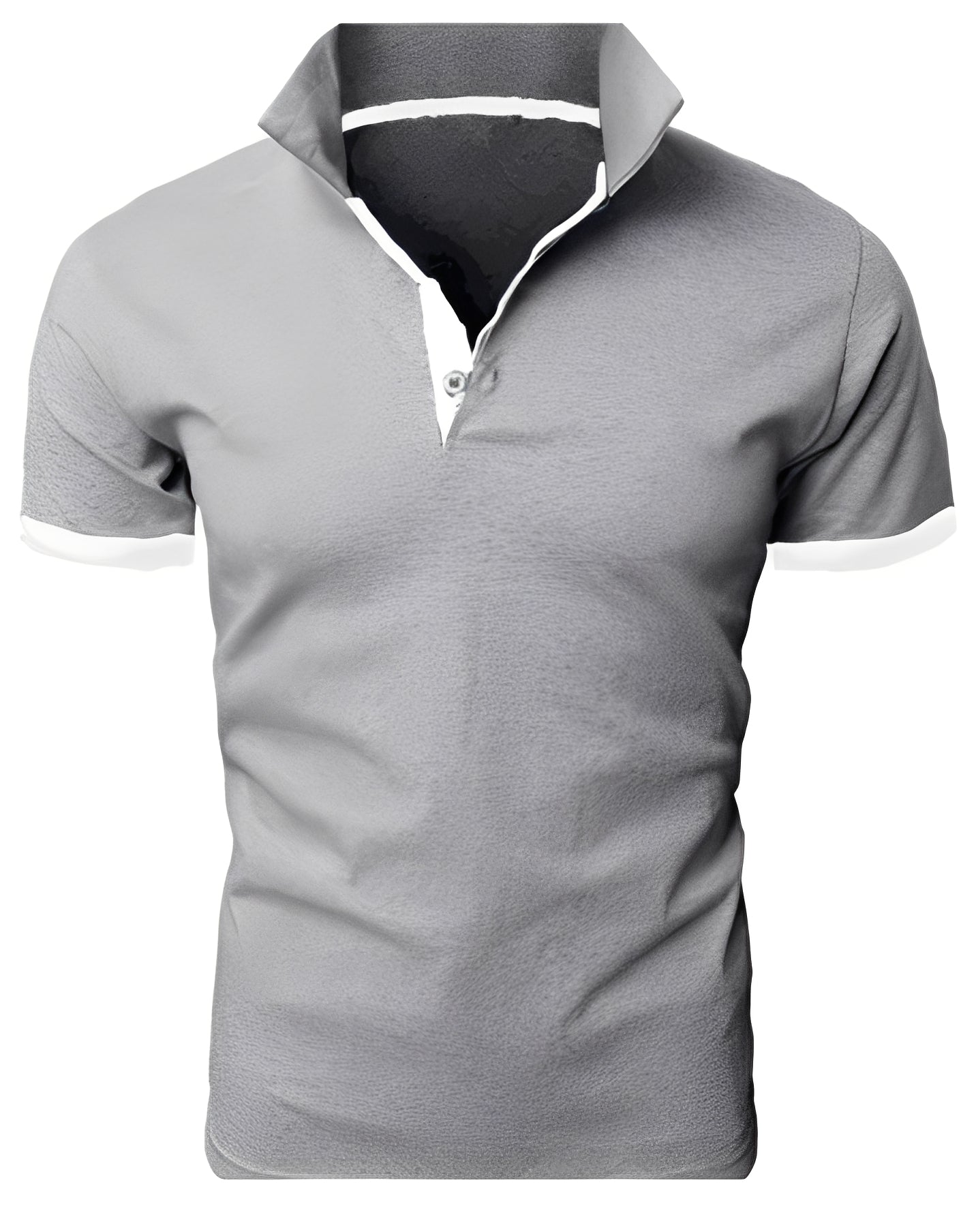 Herren Poloshirt Slim Fit Stilvoll Weißen