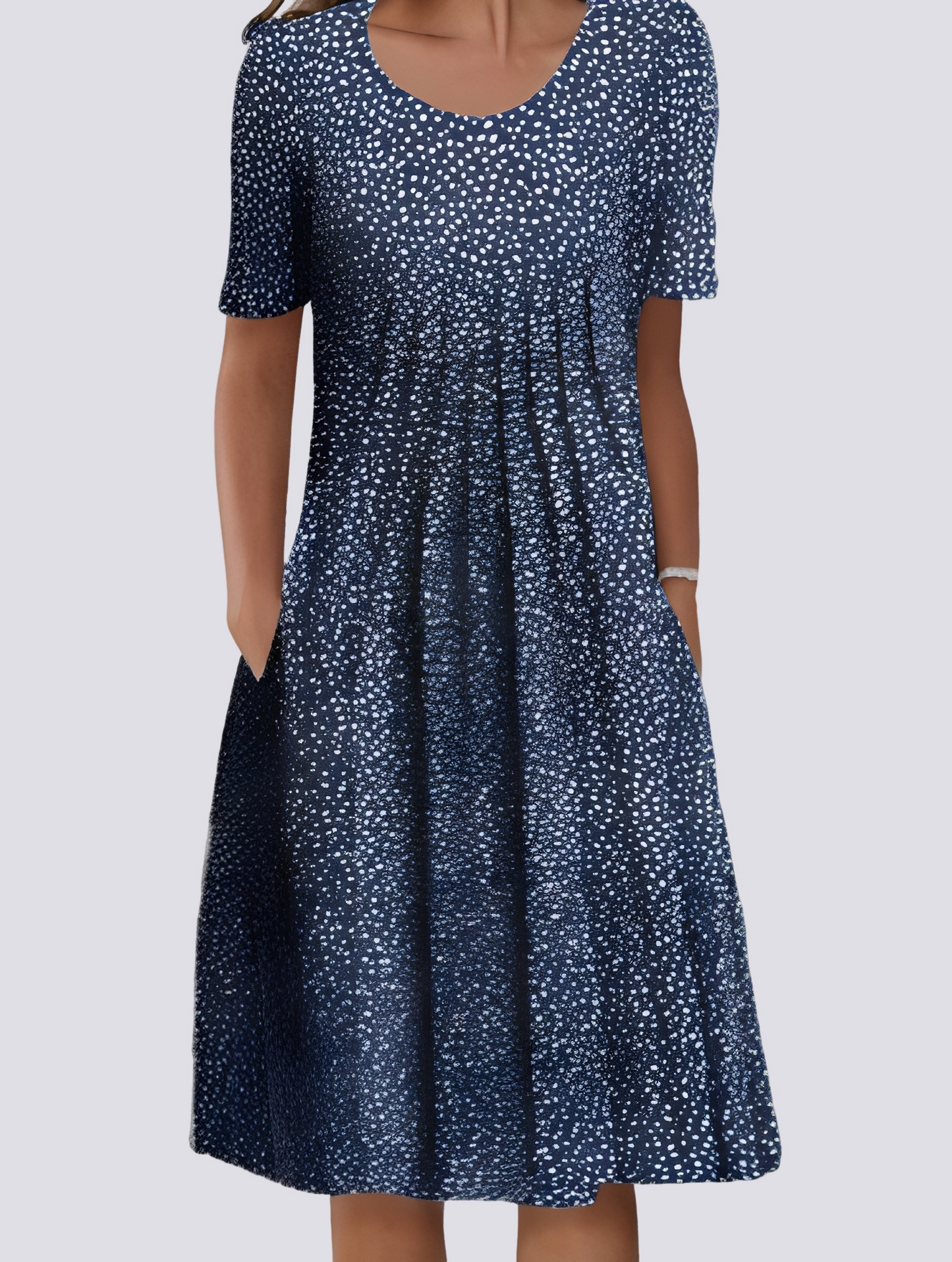 Kleid Damen Blumenmuster Sommerkleid Leicht