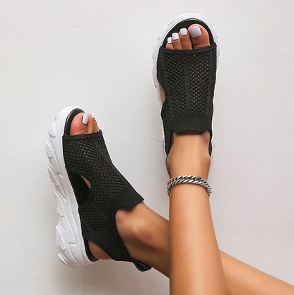 Damen Sandalen Ergonomisch Rutschfest Bequem