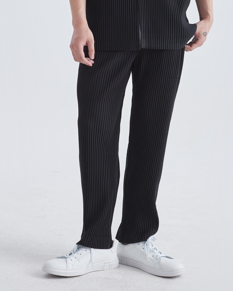Bequeme Rippstrick-Hose Lockere Passform Elastisch Baumwolle - BerlinGlamour