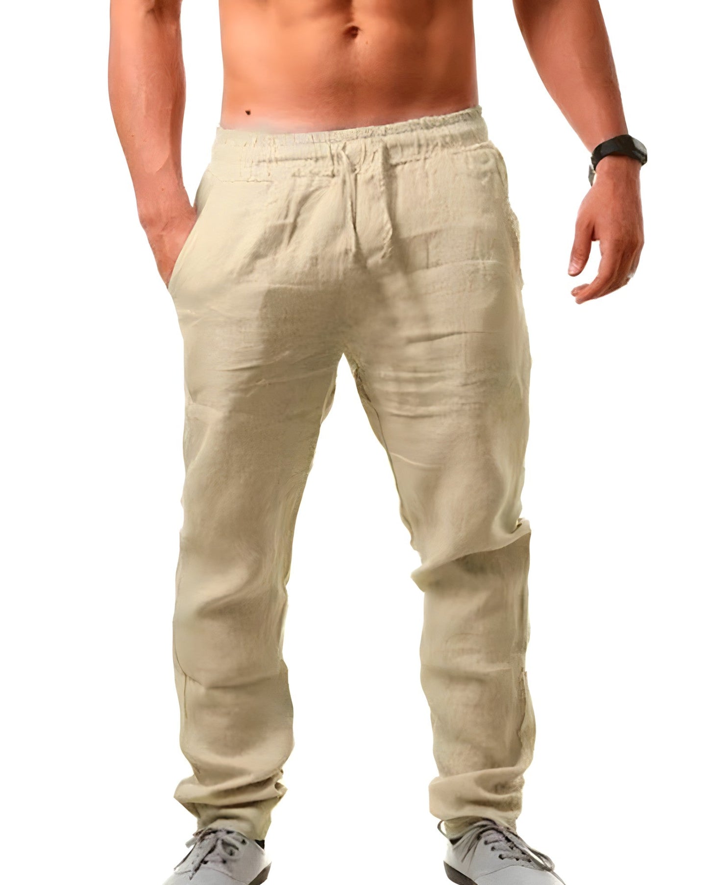 Leinenhose Damen Bequem Lässig Sommer