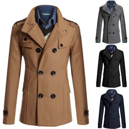 Herren Steppjacke Asymmetrisch Praktisch Mit Taschen