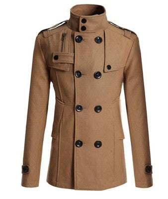 Herren Steppjacke Asymmetrisch Praktisch Mit Taschen