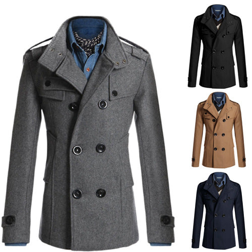 Herren Steppjacke Asymmetrisch Praktisch Mit Taschen