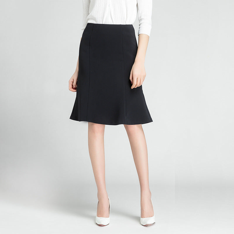 Damen Rock Midi Elegant Swing Rock Frauen - BerlinGlamour