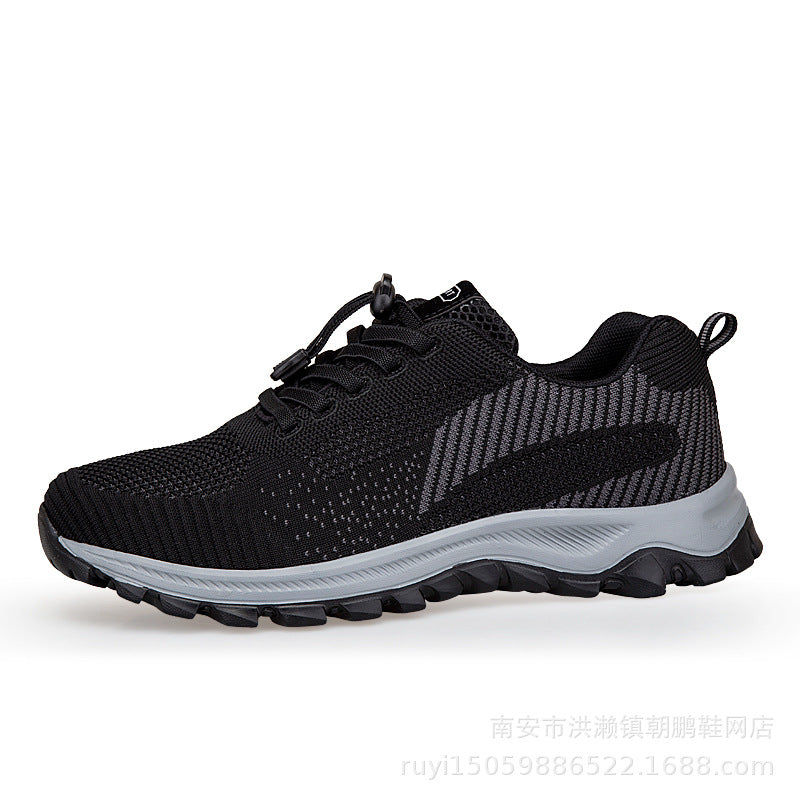 Damen Laufschuhe Sportlich Atmungsaktiv Mesh Schnellschnürsystem