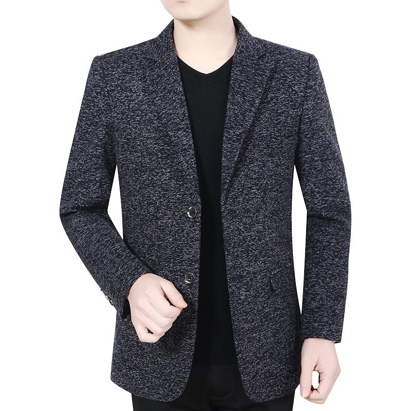 Herren Blazer Slim Fit Strukturiert Modern Schwarz - BerlinGlamour