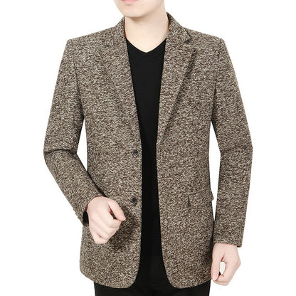 Herren Blazer Slim Fit Strukturiert Modern Schwarz