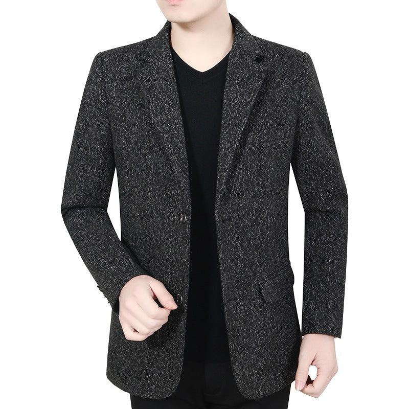 Herren Blazer Lässig Boucle Stoff Modern - BerlinGlamour