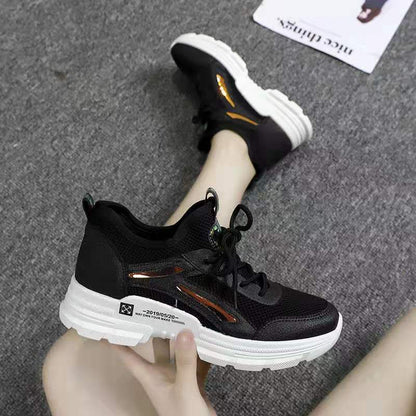 Damen Sneaker Sportlich Laufschuhe Weiß
