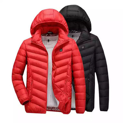 Herren Steppjacke Leicht Kapuze Modern