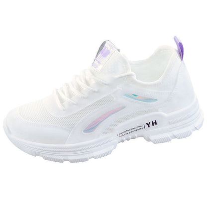 Damen Sneaker Sportlich Laufschuhe Weiß
