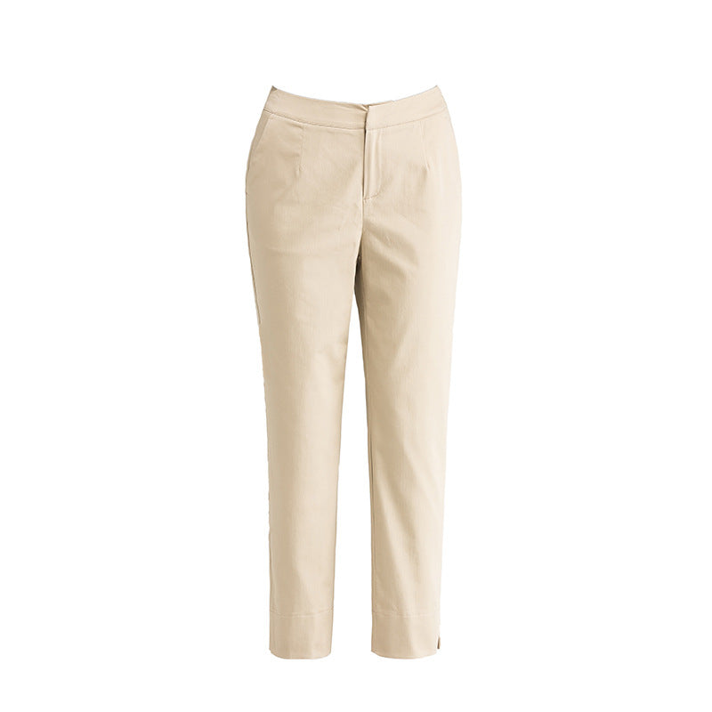 Damen Slimfit Hose mit Bundfalten Elegant