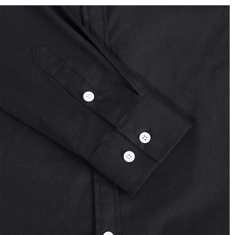 Herren Hemd Klassisch mit Button-Down Kragen und Brusttasche