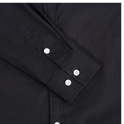 Herren Hemd Klassisch mit Button-Down Kragen und Brusttasche