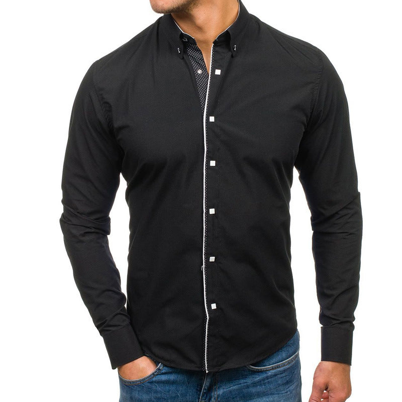 Elegantes Herrenhemd mit Stehkragen Modern Slimfit