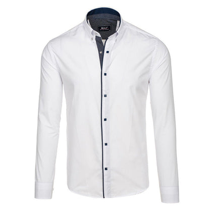 Elegantes Herrenhemd mit Stehkragen Modern Slimfit