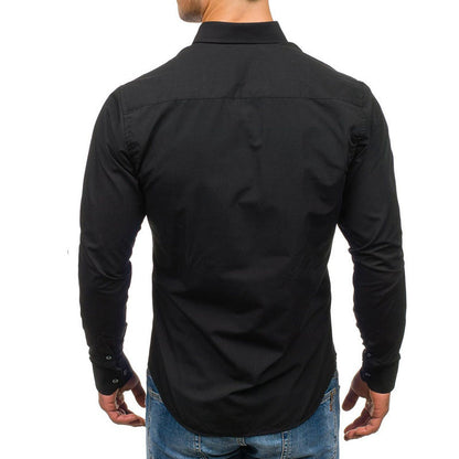 Elegantes Herrenhemd mit Stehkragen Modern Slimfit