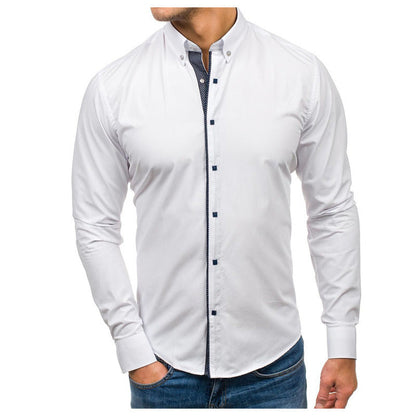 Elegantes Herrenhemd mit Stehkragen Modern Slimfit - BerlinGlamour