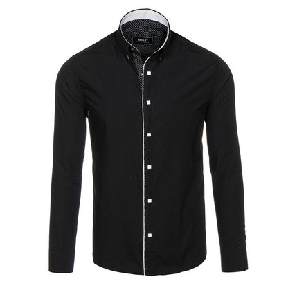 Elegantes Herrenhemd mit Stehkragen Modern Slimfit